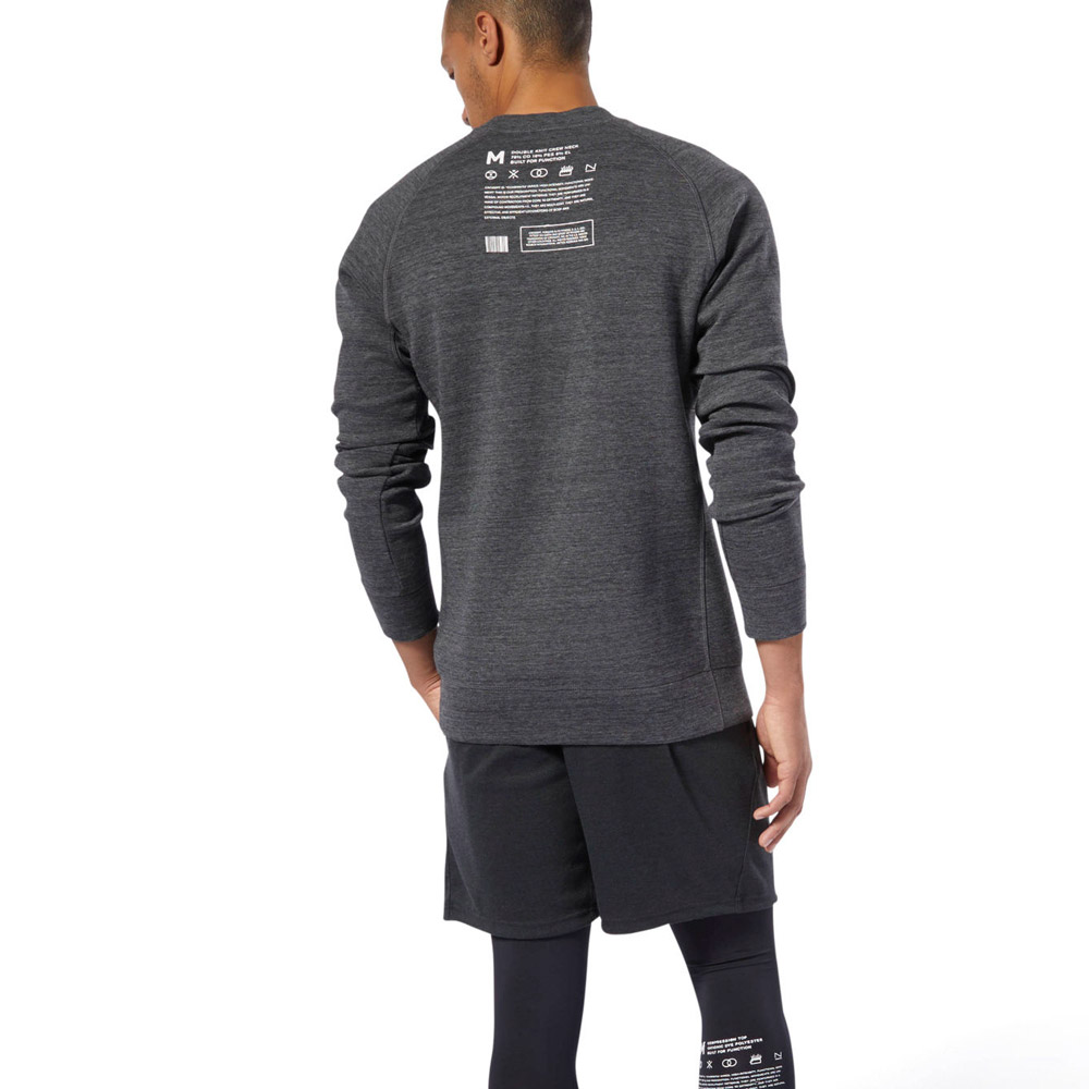 Hanorac pt bărbați Reebok RC Crew Sweat L Gri inchis photo 3